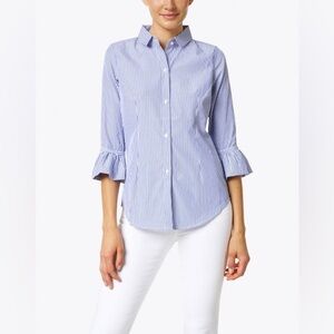 GRETCHEN SCOTT
Navy and White Striped Top Size S